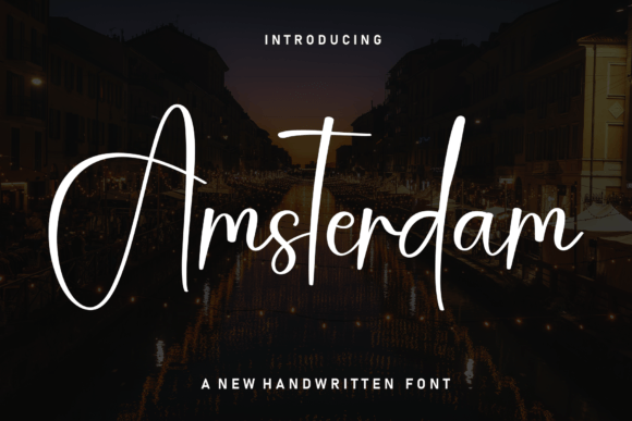 Amsterdam Font — Sweet Cursive Typography for Creative Projects