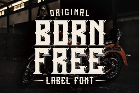 Born Free — The Fierce Retro Display Font for Bold Designs
