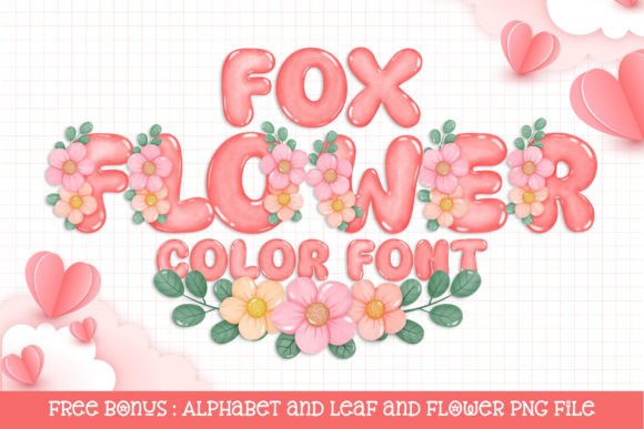 Fox Flower Font – A Cute Typeface for Creative Projects