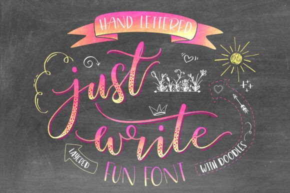 Just Write: The Hand-Lettered Font That Makes Designs Stand Out