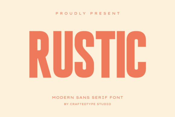 Rustic Font: Bold Sans Serif for High-Impact Designs